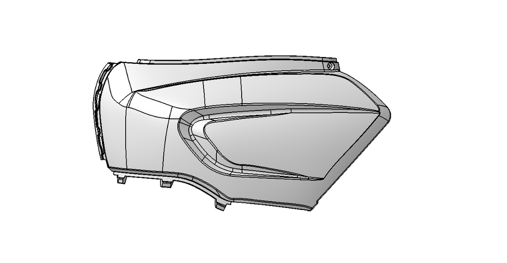 H10 SEAT SIDE COVER LH ABS