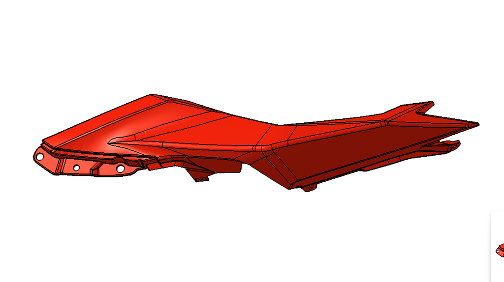 B10 REAR SIDE PLASTIC PART RH ABS