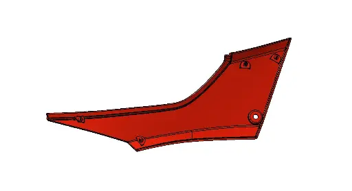 B10 RR R-SEAT SIDE COWL LH ABS