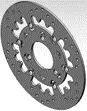 [U10-60464002] SCOOTER REAR DISC 180 MM