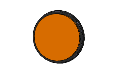 [U10-30453004] ROUND AMBER REFLECTOR
