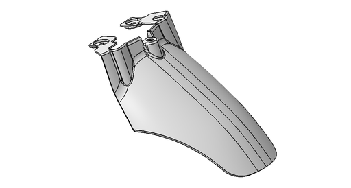 N20 FRONT FENDER EXTENSION GLOSSY ABS